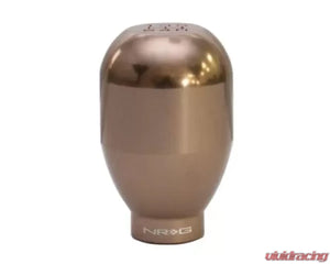 NRG Universal Shift Knob 42mm - Heavy Weight 480G / 1.1Lbs. - Dark Titanium Aluminum (5 Speed)