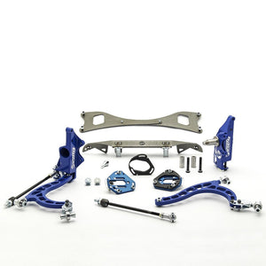Wisefab Nissan S14 S15 Front V2 Drift Angle Lock Kit with Rack Offset Spacers