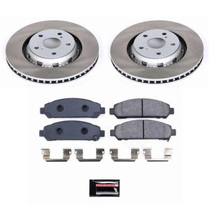 Power Stop 09-16 Toyota Venza Front Semi-Coated Rotor Kit