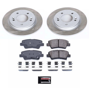 Power Stop 20-22 Kia Forte Rear Semi-Coated Rotor Kit