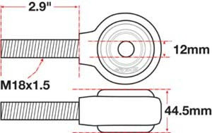 SPC Performance XAXIS Rod End Ball Joint