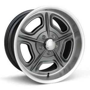 Race Star 32 Mirage 15x6 5x4.50 BC 3.50 BS 0 Offset Metallic Gray w/ Machined Lip Wheel