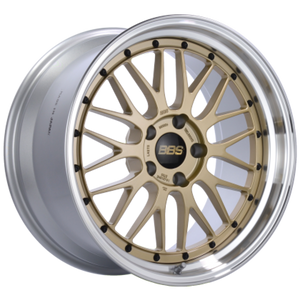 BBS LM 18x8.5 5x130 ET56 CB 71.6 Gold Center / Diamond Cut Lip Wheel