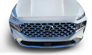 AVS 21-22 Hyundai Santa Fe Aeroskin Low Profile Hood Shield - Chrome