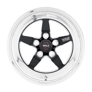 Weld S71 15x7.33 / 5x4.75 BP / 4.5in. BS Black Wheel (Low Pad) - Non-Beadlock