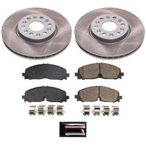 Power Stop 21-22 GMC Acadia Front Semi-Coated Rotor Kit