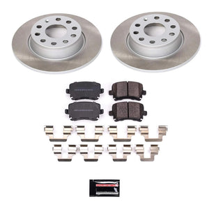 Power Stop 2010 Volkswagen Golf Rear Semi-Coated Rotor Kit