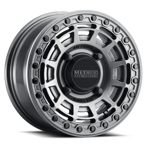 Method MR415 Beadlock 15x10 / 6+4/25mm Offset / 4x156 / 132 CB Graphite Wheel - Gloss Graphite Ring