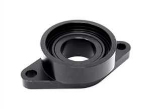 Torque Solution Billet Stock to HKS Blowoff Valve Adapter Black Mtsbshi Eclipse/Talon/Laser 1G 90-94