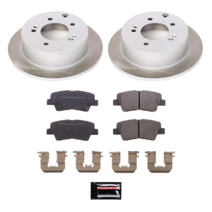 Power Stop 10-13 Kia Soul Rear Semi-Coated Rotor Kit