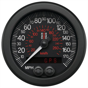 Autometer Stack Instruments 88mm 0-180 MPH 290 KM/H GPS Speedometer - Black