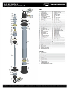 Fox Valve 1.800 OD x 0.504 ID x 0.008 TH