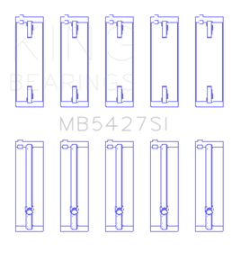 King Engine Bearings Honda L13A4/L15A (Size +0.25mm) Main Bearing Set