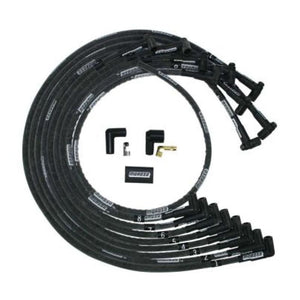 Moroso Small Block Chevy Under Header HEI 90 Sleeved Degree Mag Tune Ignition Wire Set - Black