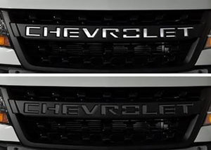 Putco 19-20 Chevy Silverado LD - Grille Letters - Stainless Steel Chevrolet Letters