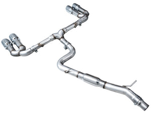 AWE 22-24 Audi 8Y S3 Track Edition Exhaust  - Chrome Silver Tips