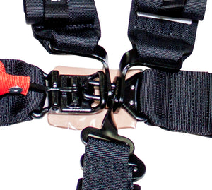 NRG SFI 16.1 5PT 3in. Seat Belt Harness / Latch Link - Black