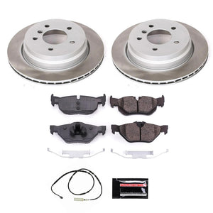 Power Stop 13-15 BMW X1 Rear Semi-Coated Rotor Kit