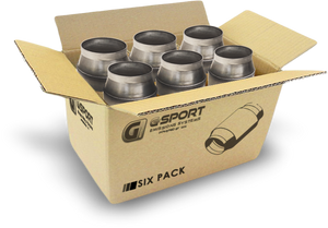 GESI G-Sport 6PK 300 CPSI EPA Compliant 4in Inlet/Outlet GEN1 Ultra High Output Cat Conv Assembly