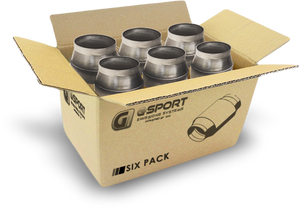 GESI G-Sport 6PK 400 CPSI EPA Compliant 3in Inlet/Outlet GEN2 Ultra High Output Cat Conv Assembly