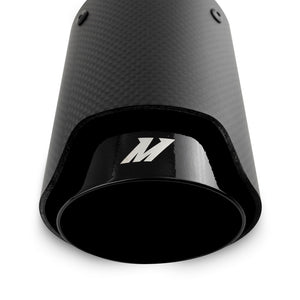 Mishimoto Carbon Fiber Muffler Tip 2.5in Inlet 3.5in Outlet M Black