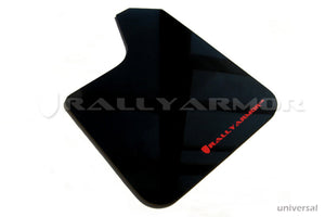 Rally Armor Universal UR Black Mud Flap Red Logo - Pair