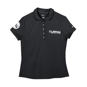 Turn 14 Distribution Womens Black Dri-FIT Polo - Medium (T14 Staff Purchase Only)
