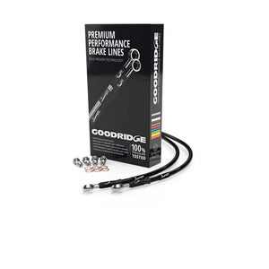 Goodridge 91-93 Ducati 900SS/900SL Black Rear SS Brake Lines