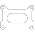 Cometic Holley 2 Barrel 500 CFM .039in Fiber Carburetor Gasket - 3.640in x 1.750in - Open Plenum