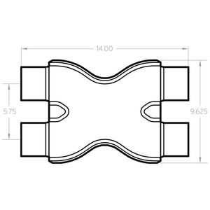 MagnaFlow Smooth Trans X 3/3 X 14 SS