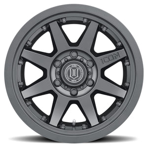 ICON Rebound Pro 17x8.5 5x4.5 0mm Offset 4.75in BS 71.5mm Bore Satin Black Wheel