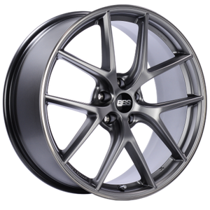 BBS CI-R 19x9 5x120 ET48 Platinum Silver Polished Rim Protector Wheel -82mm PFS/Clip Required