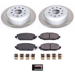 Power Stop 18-22 Jeep Wrangler Rear Semi-Coated Rotor Kit