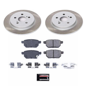 Power Stop 17-22 Toyota Prius Prime Rear Semi-Coated Rotor Kit