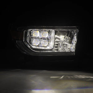 AlphaRex 07-13 Toyota Tundra / 08-17 Sequoia NOVA LED Proj HL Chrome w/Actv Light Seq. Sig + DRL