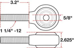 SPC Performance XAXIS Rod End Ball Joint