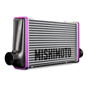 Mishimoto Universal Carbon Fiber Intercooler - Matte Tanks - 450mm Silver Core - S-Flow - G V-Band