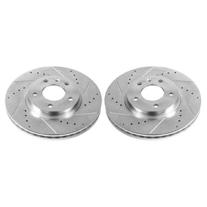 Power Stop 21-22 Chevrolet Trailblazer Rear Drilled & Slotted Rotor (Pair)