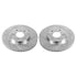Power Stop 21-22 Chevrolet Trailblazer Rear Drilled & Slotted Rotor (Pair)