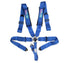 NRG 5PT 3in. Seat Belt Harness / Cam Lock - Blue