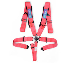 NRG 5PT 3in. Seat Belt Harness / Cam Lock - Pink
