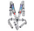 NRG 5PT 3in. Seat Belt Harness / Cam Lock - Silver