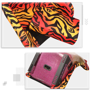 NRG FRP Bucket Seat PRISMA SAVAGE II Edition Vegan Matl. w/ Phone Pkt. - Hombre Pearl Back - Large