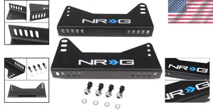 NRG Tall Aluminum Side Mount Bracket (Pairs) - Black