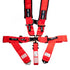 NRG SFI 16.1 5PT 3in Seat Belt Harness / Latch Link - Red