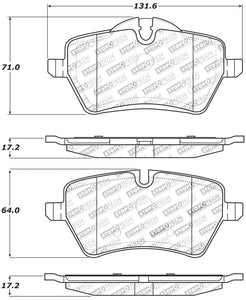 StopTech Performance 06-09 Mini Cooper/Cooper S Front Brake Pads