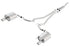 Borla S Type Cat Back 15-17 Ford Mustang 2.3L EcoBoost MT/AT 2.25in pipe 4in tip
