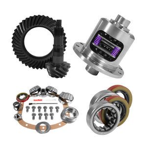 Yukon 7.5in GM 3.23 Rear Ring & Pinion Install Kit 26 Spline Positraction 2.25in Axle Bearings