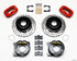 Wilwood Forged Dynalite P/S Park Brake Kit Drilled Red Chevy 12 Bolt-Spec 3.15in Brng Stggrd mt