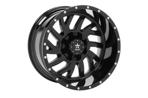 RBP 65R Glock 22x12 8x165.1 BP / 4.75 BS -44mm Offset 117mm CB (Hub Centric) Gloss Black Wheel